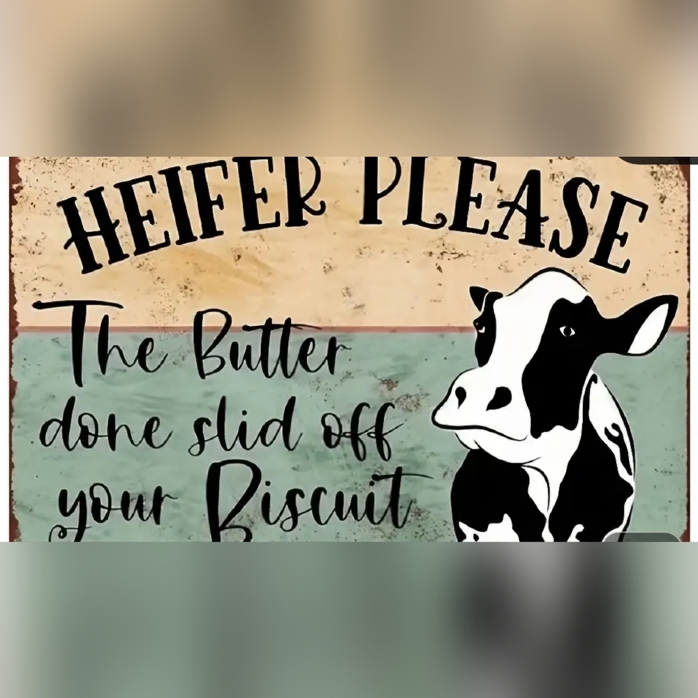 Humorous Hefer Wooden Sign